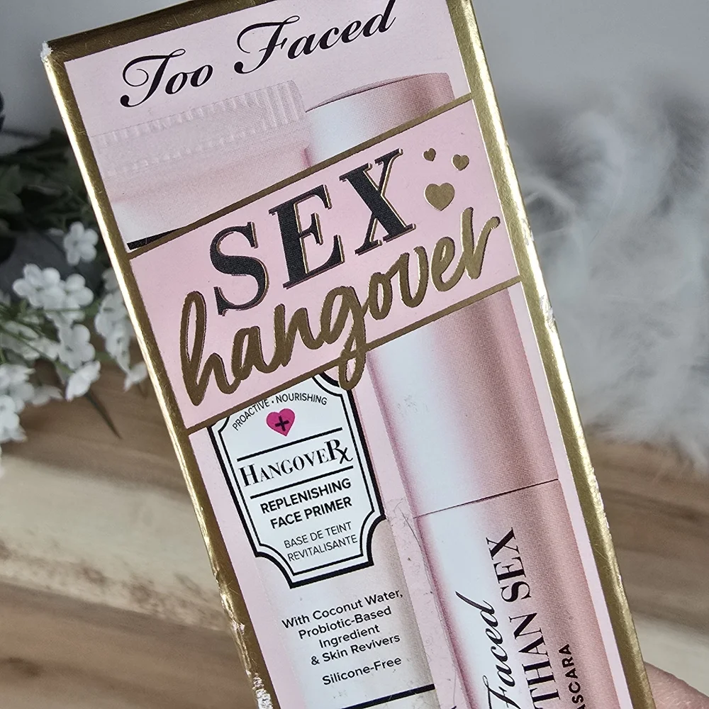 Too Faced Better Than Sex Black Mascara & Hangover RX Face Primer Set New In Box